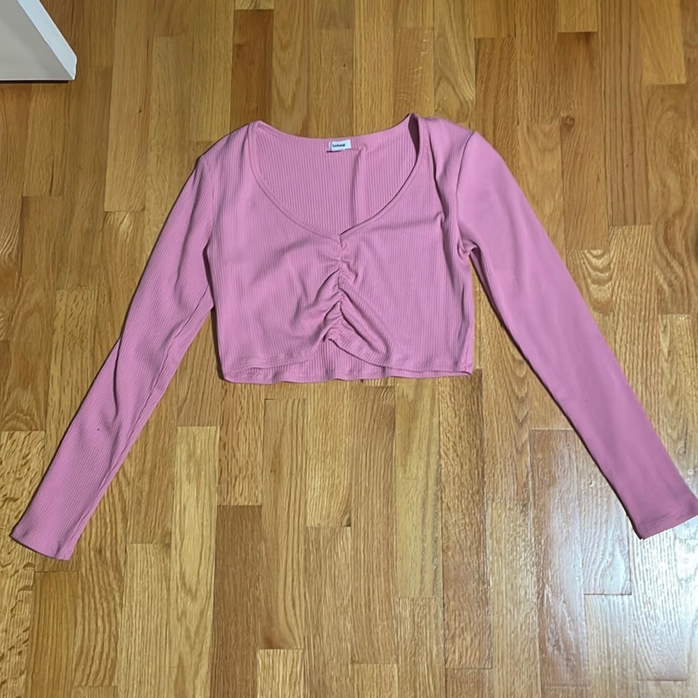 Garage Pink Bright Crop Top